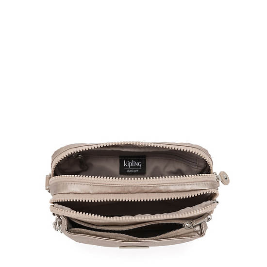 Kipling Abanu Multi Metallic Convertible Crossbody Bag Tassen Beige | België 1178HA